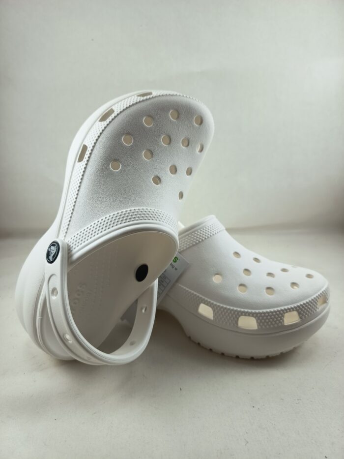 Croc classico de plataforma blanco sin cierres, Crocs mod. 206750 - Imagen 4