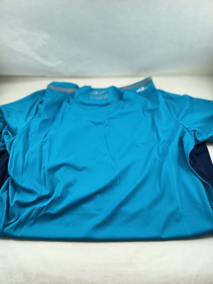 Camiseta sintetica azul con cuello redondeado, Joluvi mod. 238054