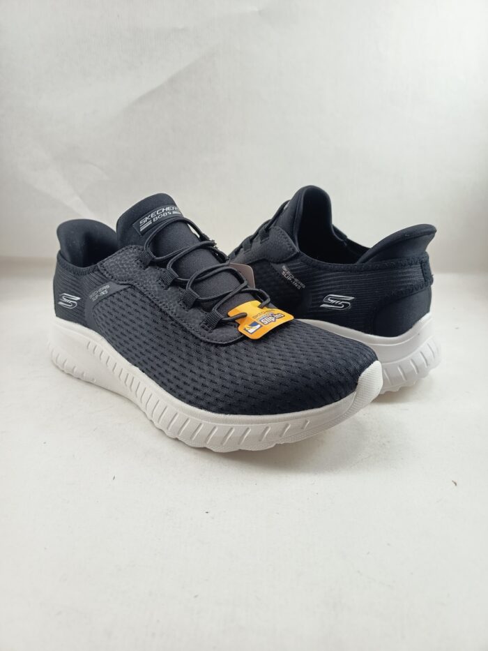 Semi-sport sintetico negro sin cierres, modelo sliping, Skechers mod. 117504 - Imagen 2