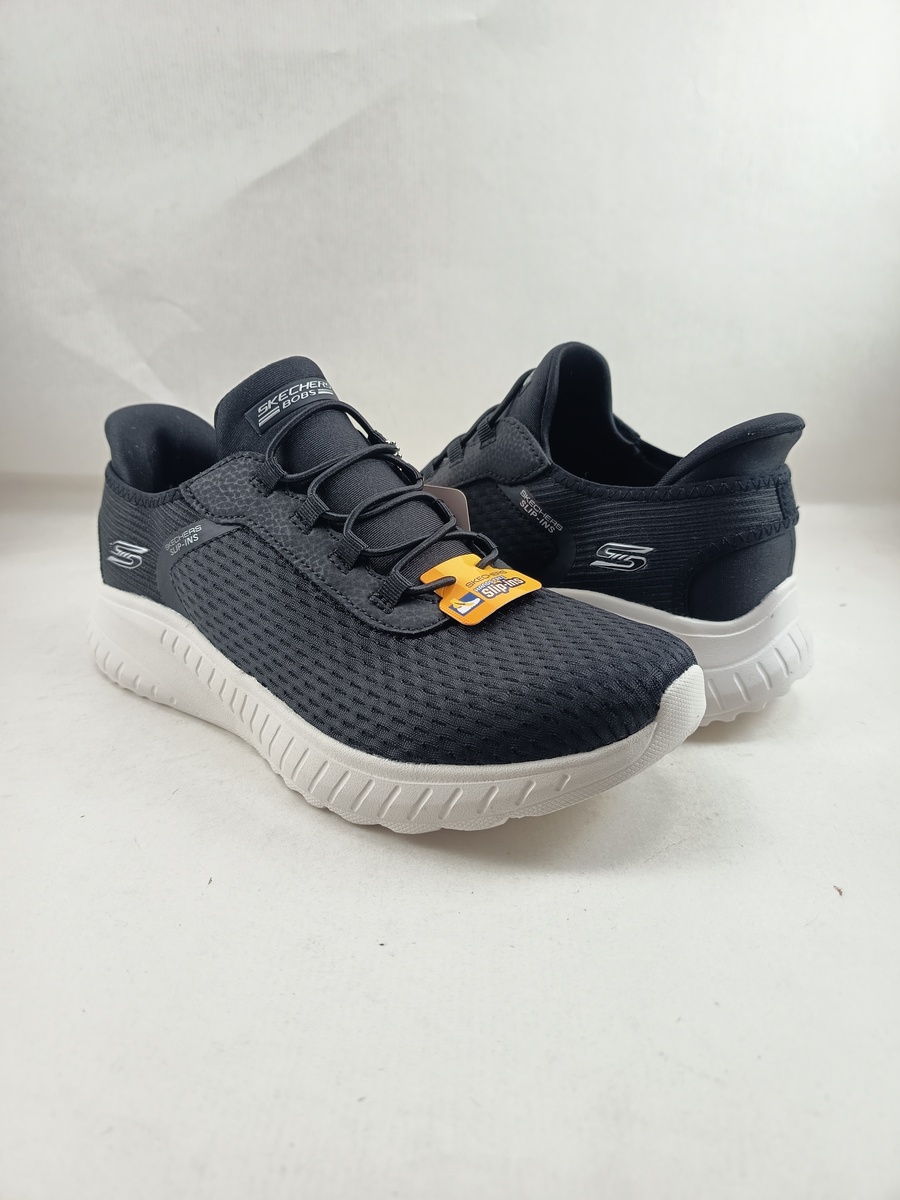 Semi-sport sintetico negro sin cierres, modelo sliping, Skechers mod. 117504 - Imagen 2