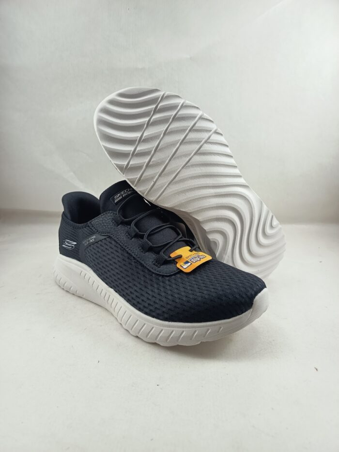 Semi-sport sintetico negro sin cierres, modelo sliping, Skechers mod. 117504 - Imagen 3