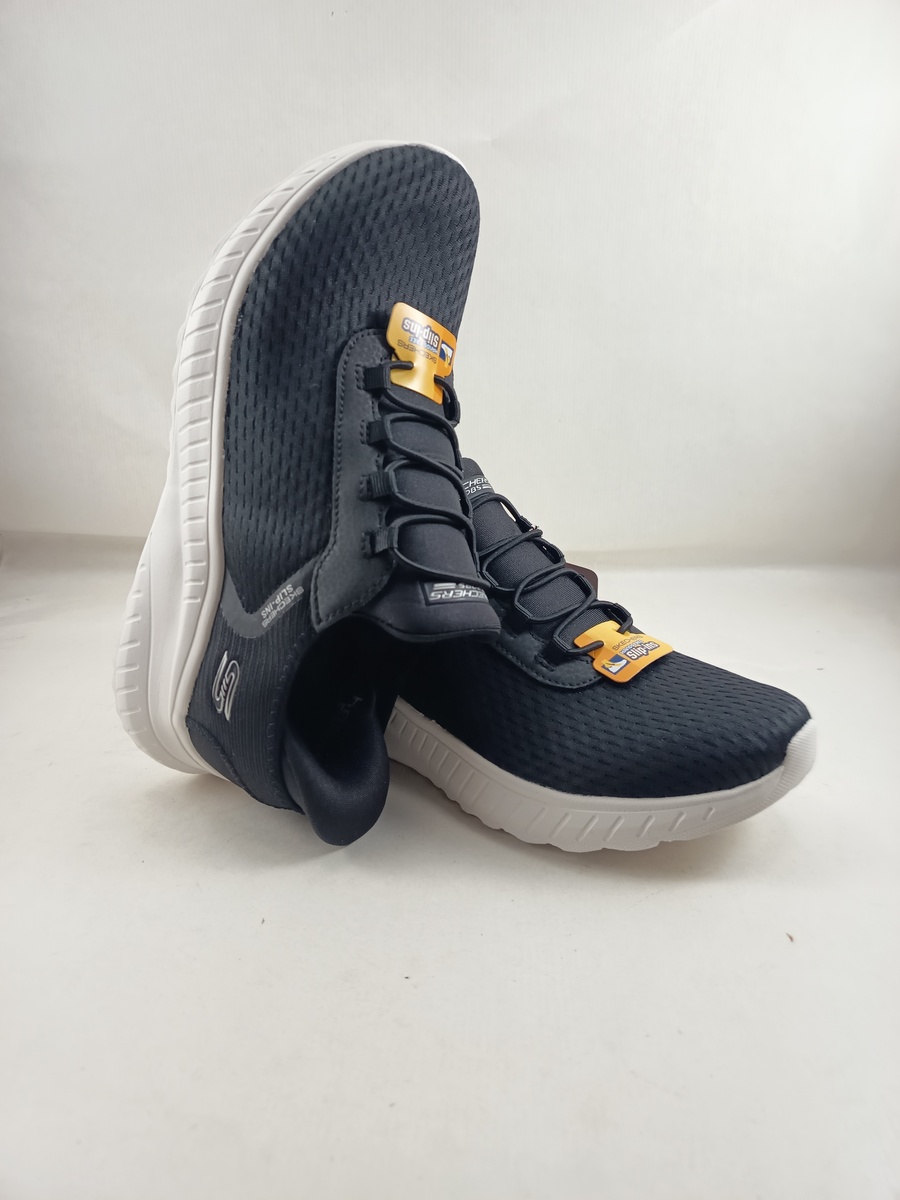 Semi-sport sintetico negro sin cierres, modelo sliping, Skechers mod. 117504 - Imagen 4