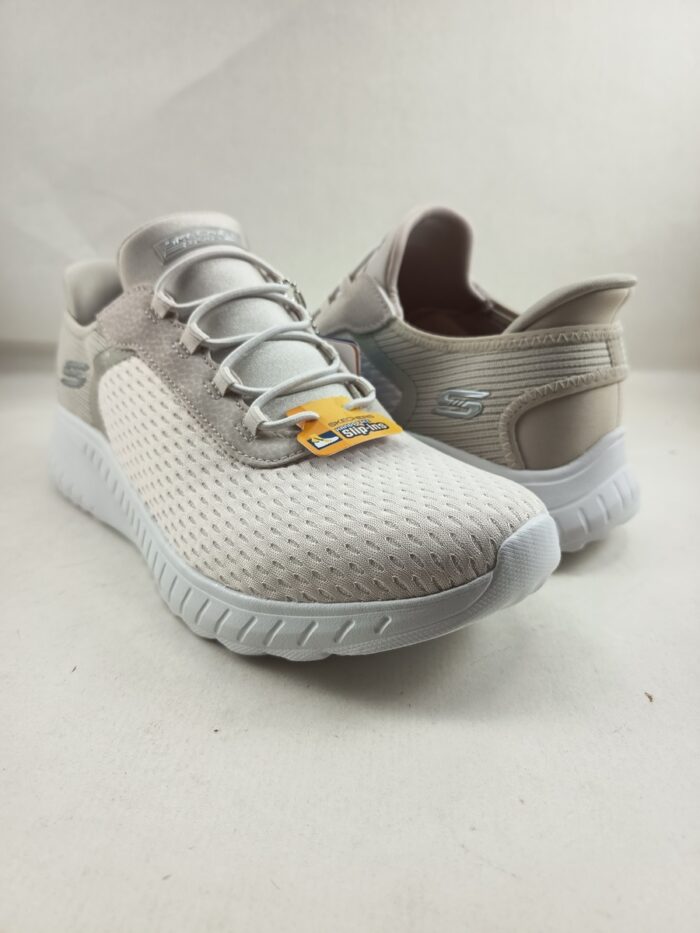 Semi-sport sintetico crema sin cierres, modelo sliping, Skechers mod. 117504 - Imagen 3