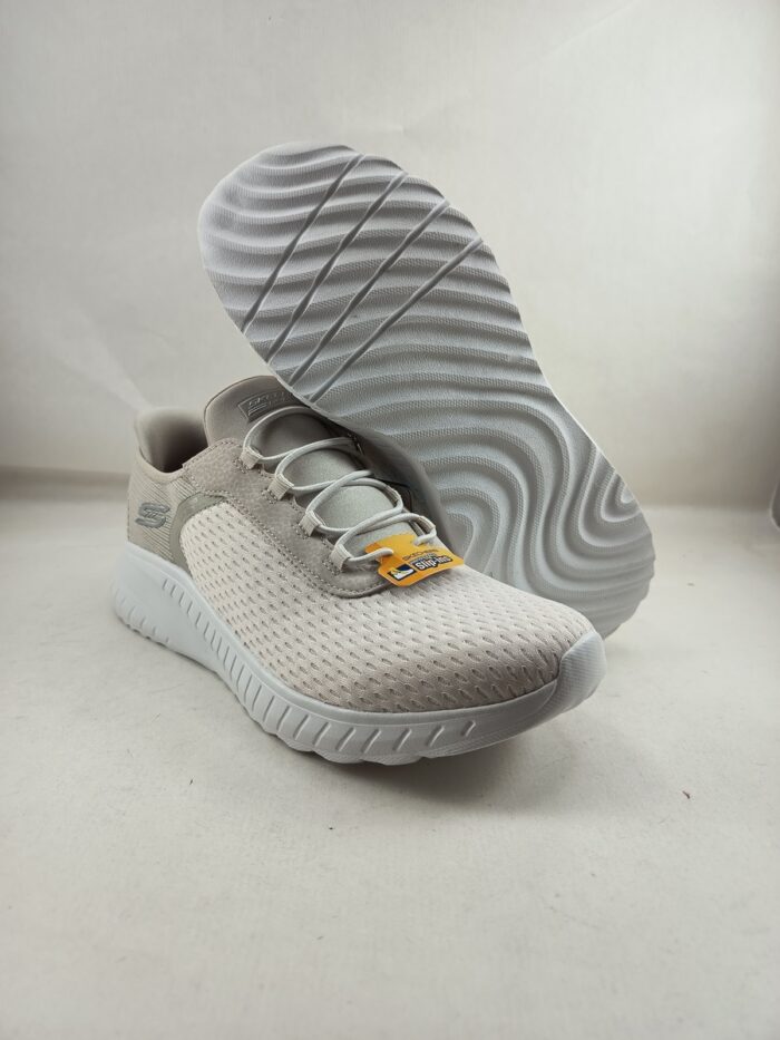 Semi-sport sintetico crema sin cierres, modelo sliping, Skechers mod. 117504 - Imagen 4