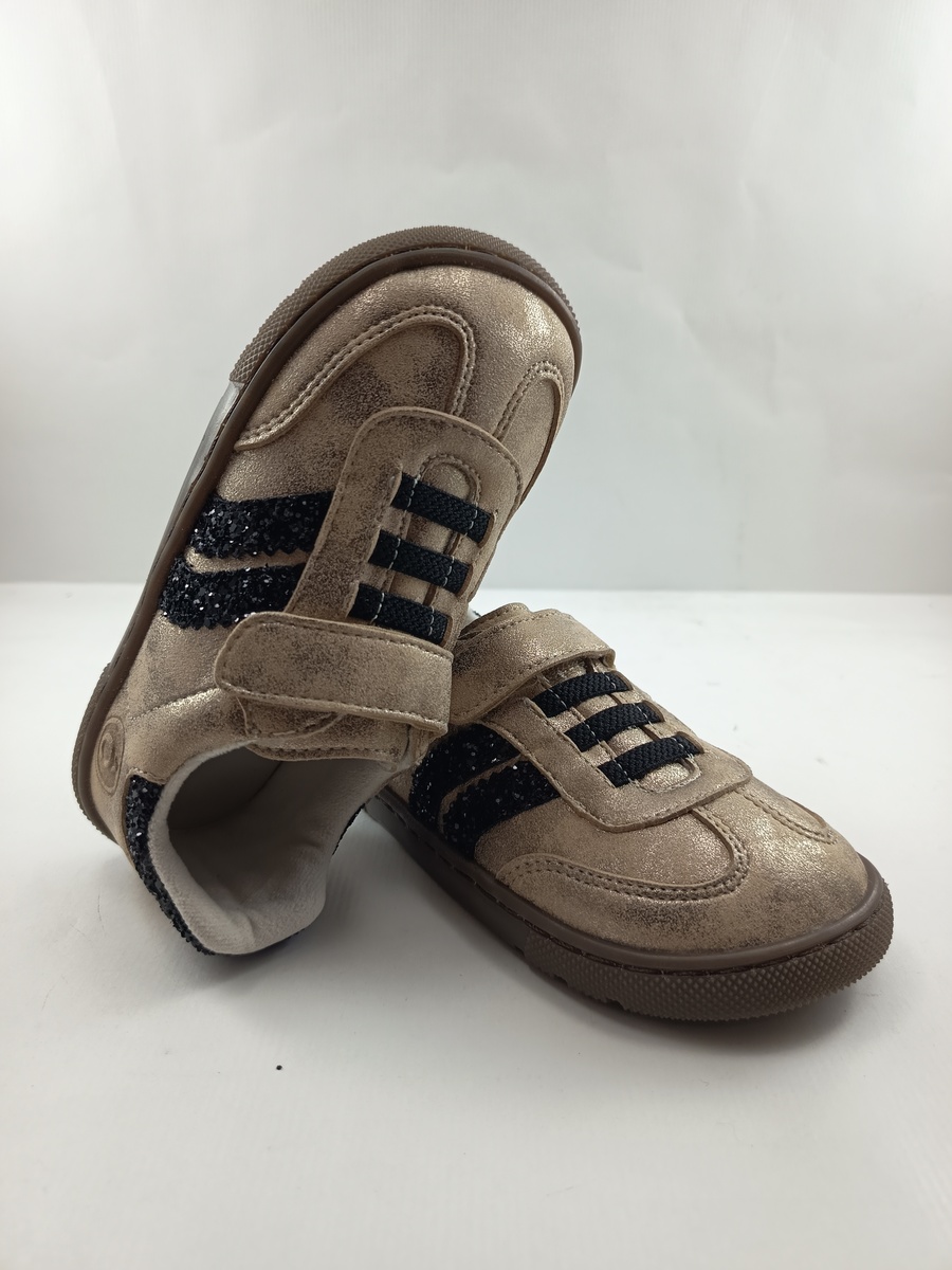 Semi-sport de piel plata con cierre de velcro, Coquette mod. 4415 - Imagen 4