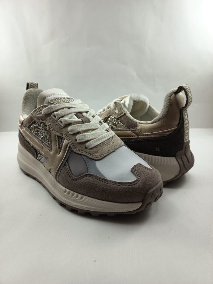 Semi-sport de piel camel con cierre de cordon, Kaotiko mod. 062700 - Imagen 3