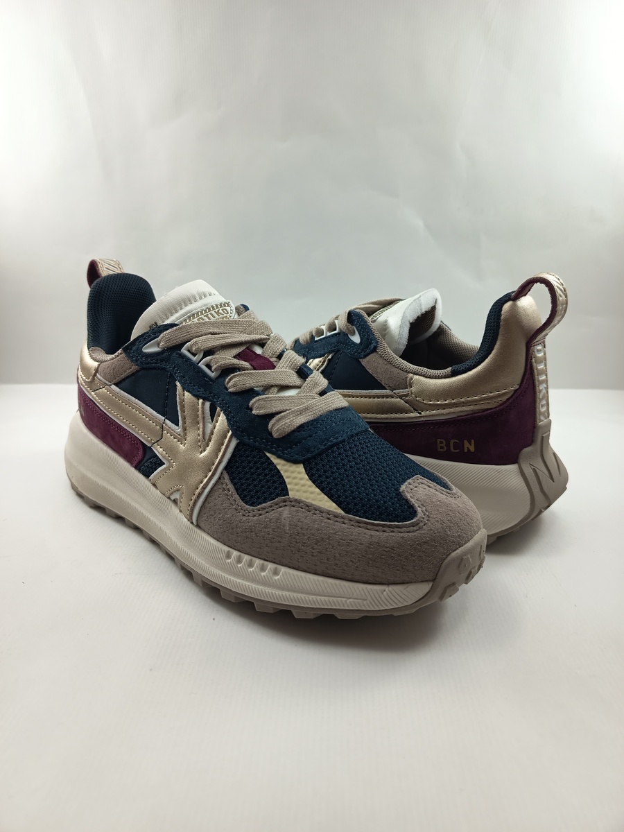 Semi-sport de piel multicolor con cierre de cordon, Kaotiko mod. 042700 - Imagen 3