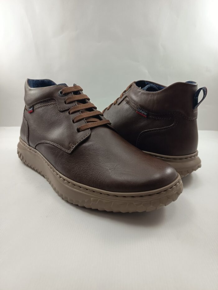 Bota de piel marron con cierre de cordon, Callaghan mod. 60803 - Imagen 3