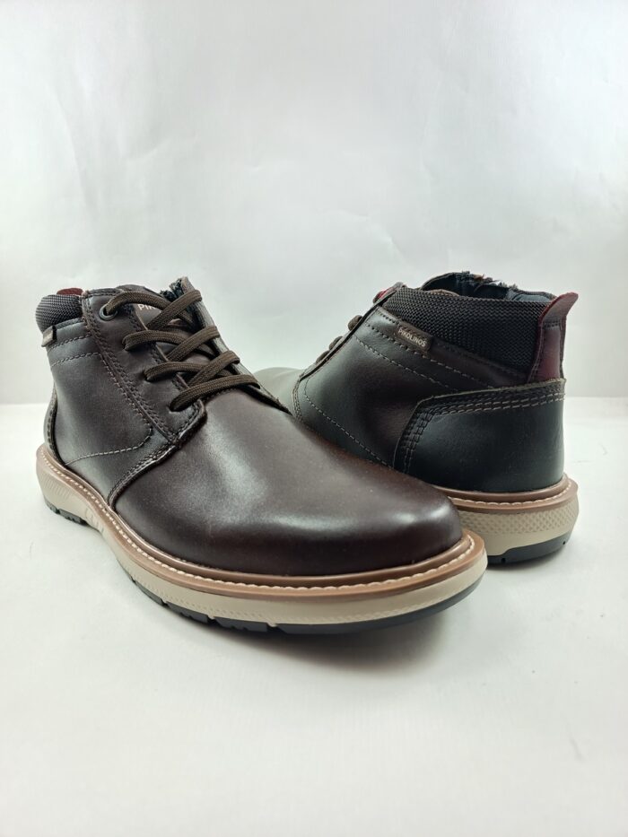 Bota de piel marron con cierre de cordon, Pikolinos mod. 8050C1 - Imagen 2