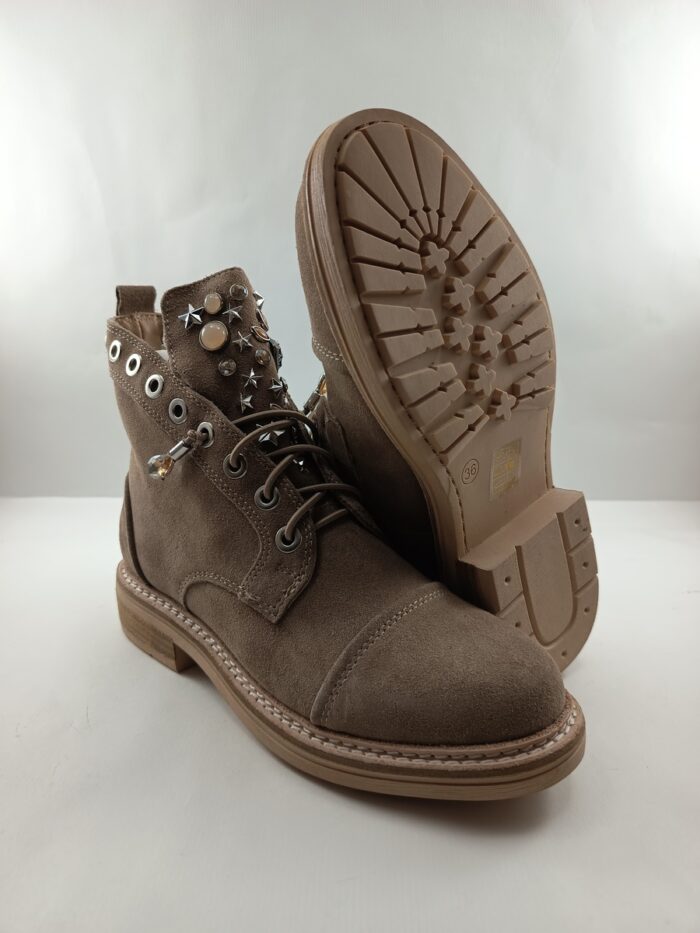 Bota de ante camel con cierre de cremallera, Alma en pena mod. 1000 - Imagen 3
