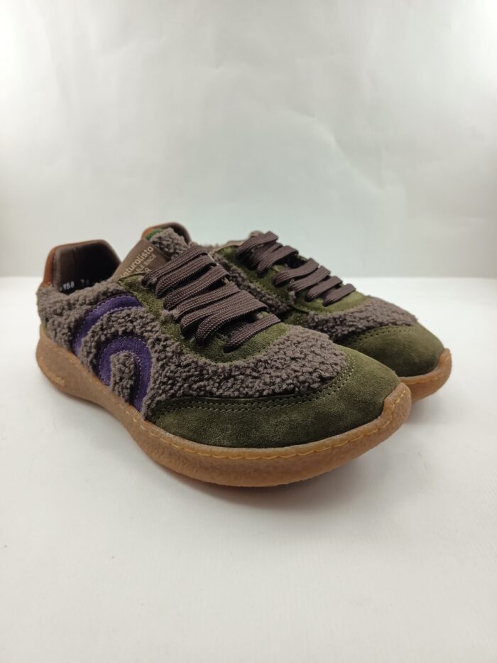 Semi-sport de piel marron con cierre de cordon, El naturalista mod. 5435B