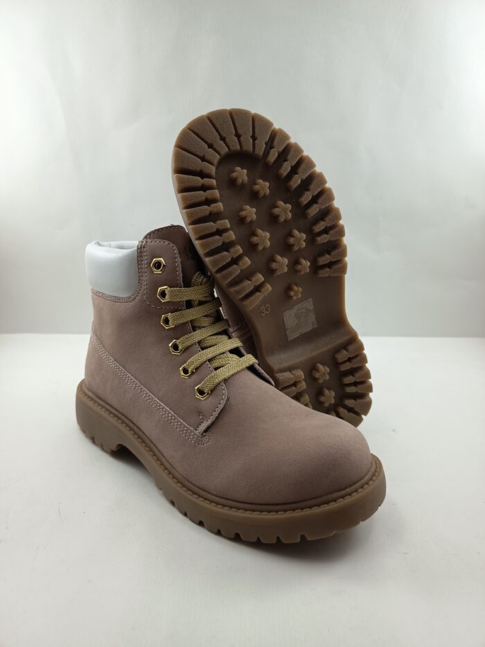 Bota de piel rosa con cierre de cordon, Asso mod. 17732 - Imagen 3