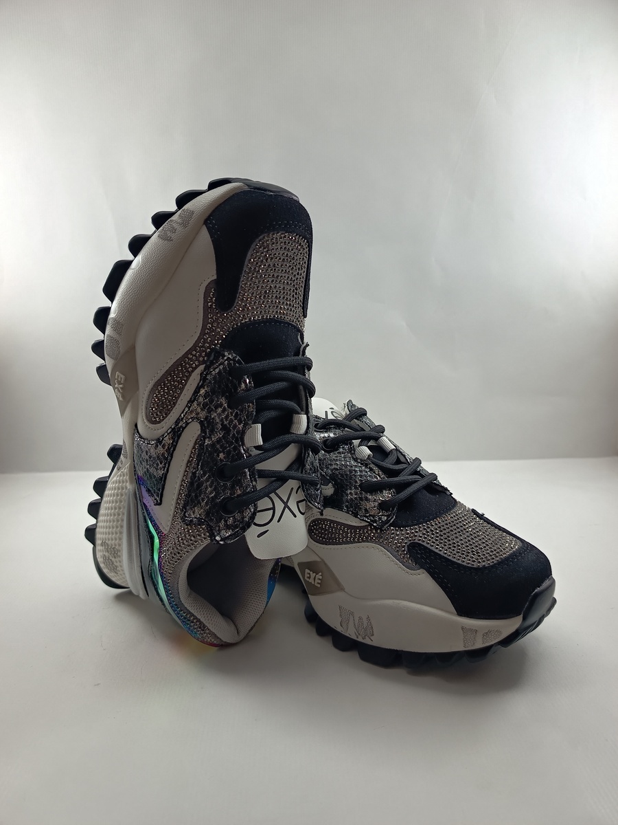 Semi-sport de piel multicolor con cierre de cordon, Exé mod. D190608-17 - Imagen 4