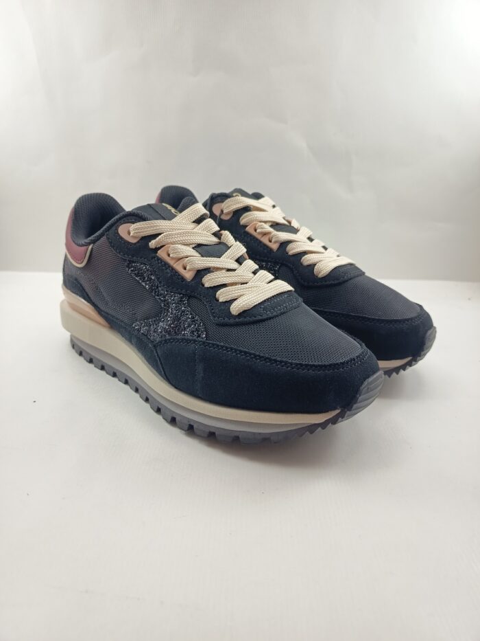 Semi-sport sintetico negro con cierre de cordon, Gioseppo mod. 76378