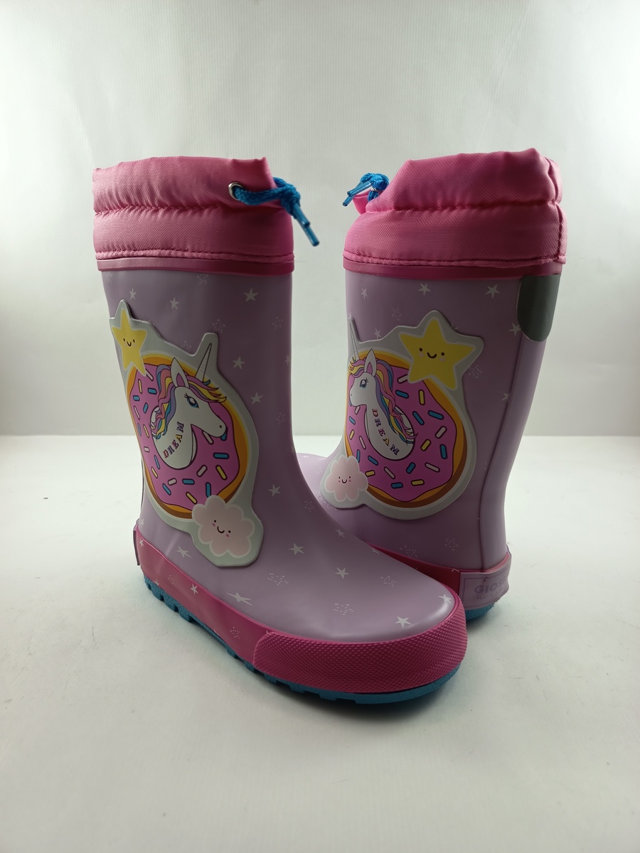 Bota de agua sintetica magenta con cierre de cordon, Gioseppo mod. 76540 - Imagen 2