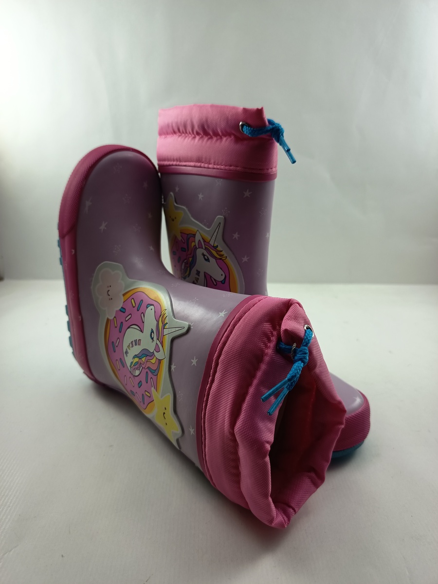 Bota de agua sintetica magenta con cierre de cordon, Gioseppo mod. 76540 - Imagen 4