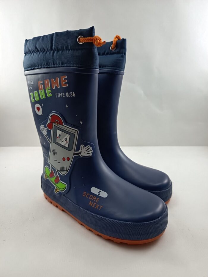 Bota de agua sintetica azul con cierre de cordon, Gioseppo mod. 76541