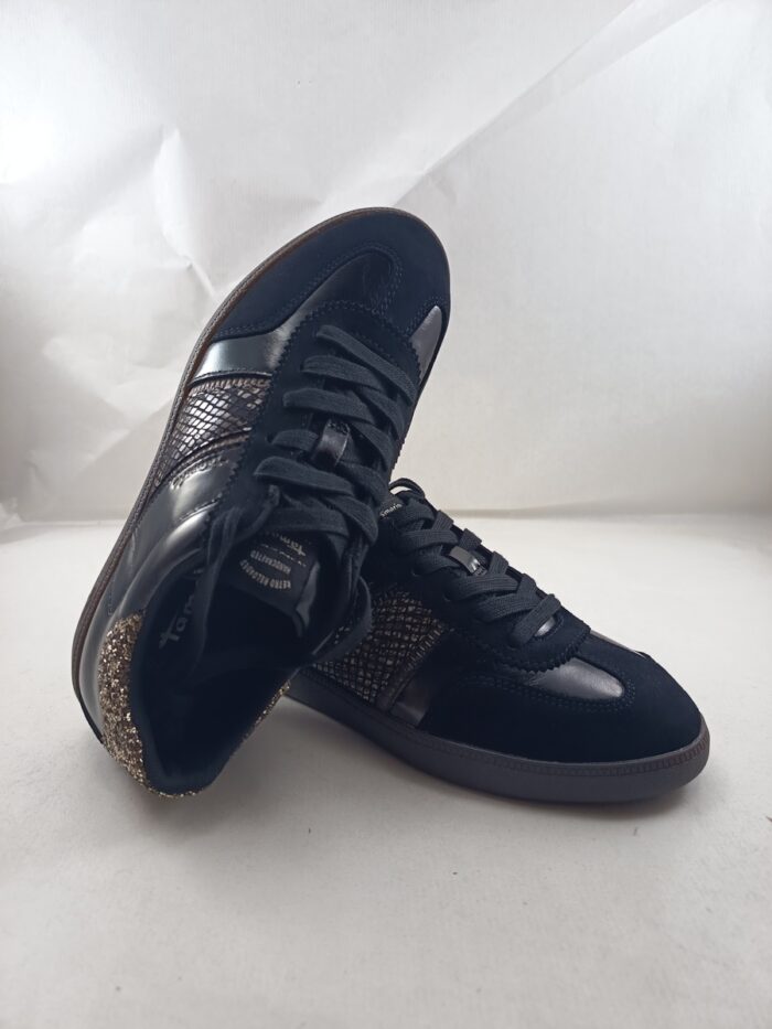 Semi-sport de piel negro con cierre de cordon, Wortmann mod. 23624 - Imagen 4