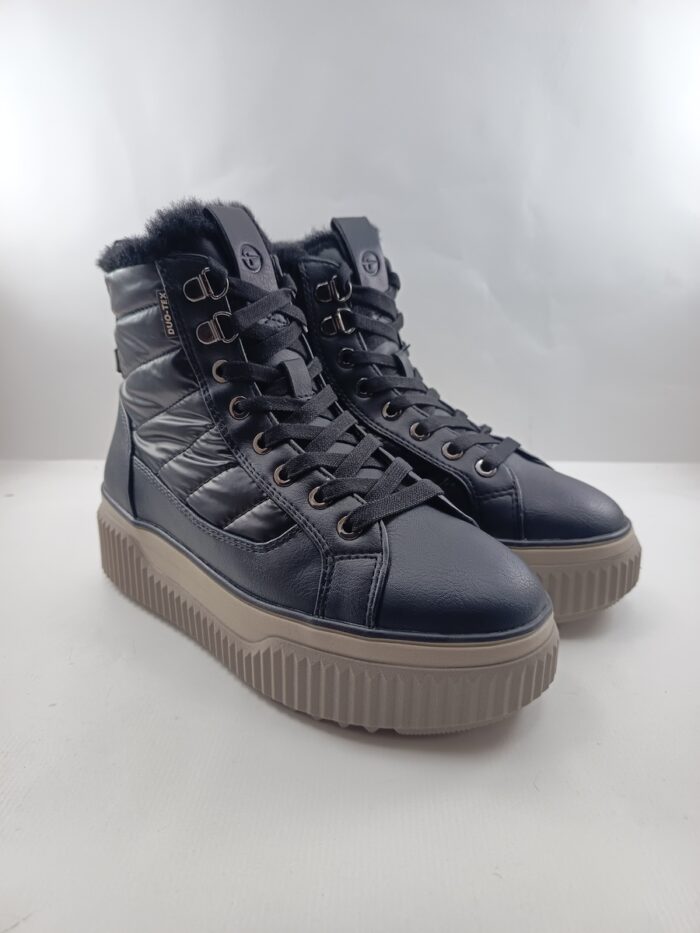 Bota de piel negra con cierre de cordon, Wortmann mod. 26277
