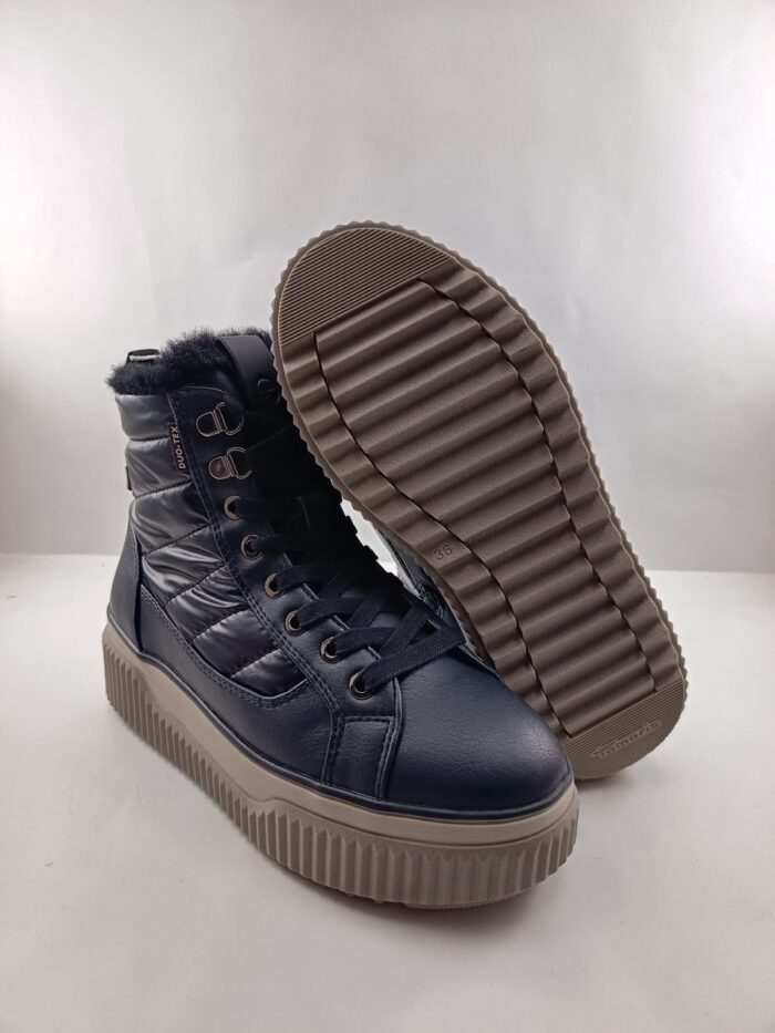 Bota de piel negra con cierre de cordon, Wortmann mod. 26277 - Imagen 3
