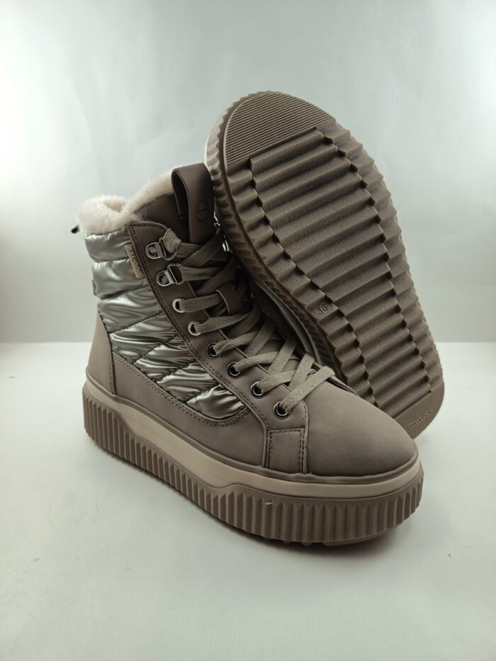 Bota de piel oro con cierre de cordon, Wortmann mod. 26277 - Imagen 4