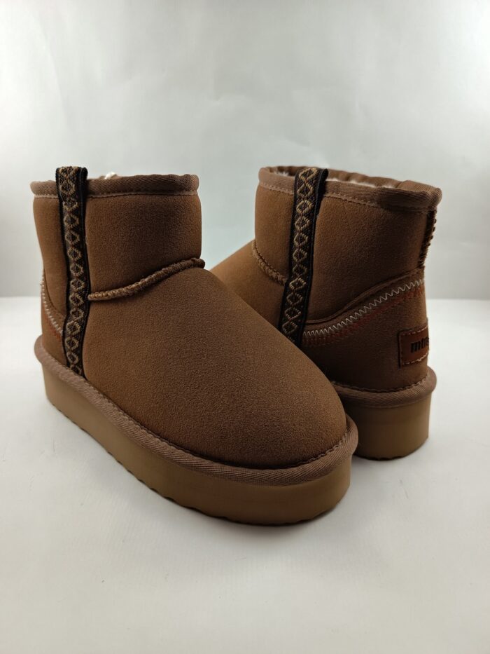 Bota australiana sintetica cuero sin cierres, Mustang kids mod. 49357 - Imagen 2