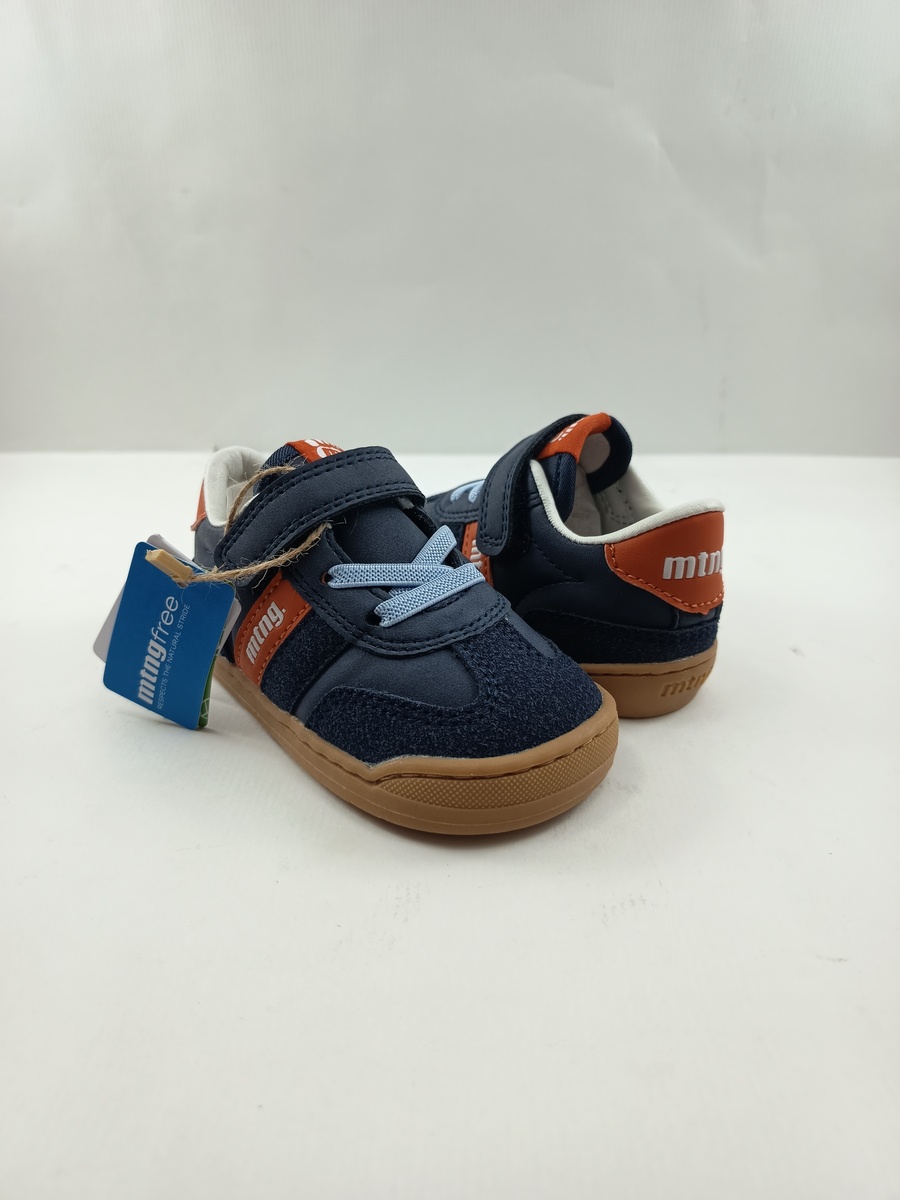 Semi-sport sintetico azul con cierre de velcro, Mustang kids mod. 49060 - Imagen 2