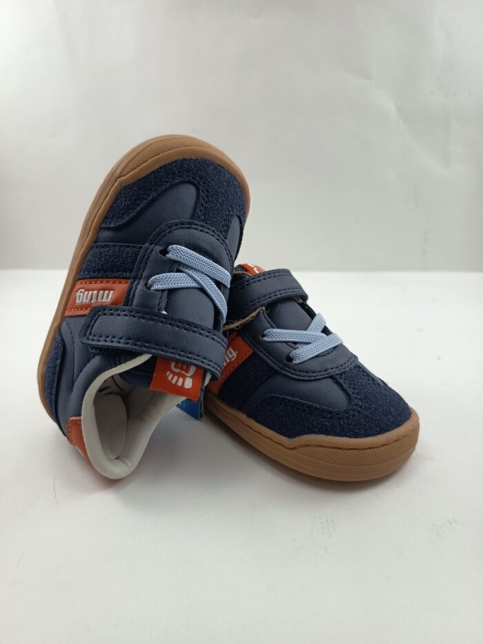 Semi-sport sintetico azul con cierre de velcro, Mustang kids mod. 49060 - Imagen 4