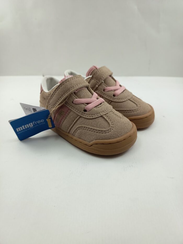 Semi-sport de piel rosa con cierre de velcro, Mtng kids mod. 49060/48942