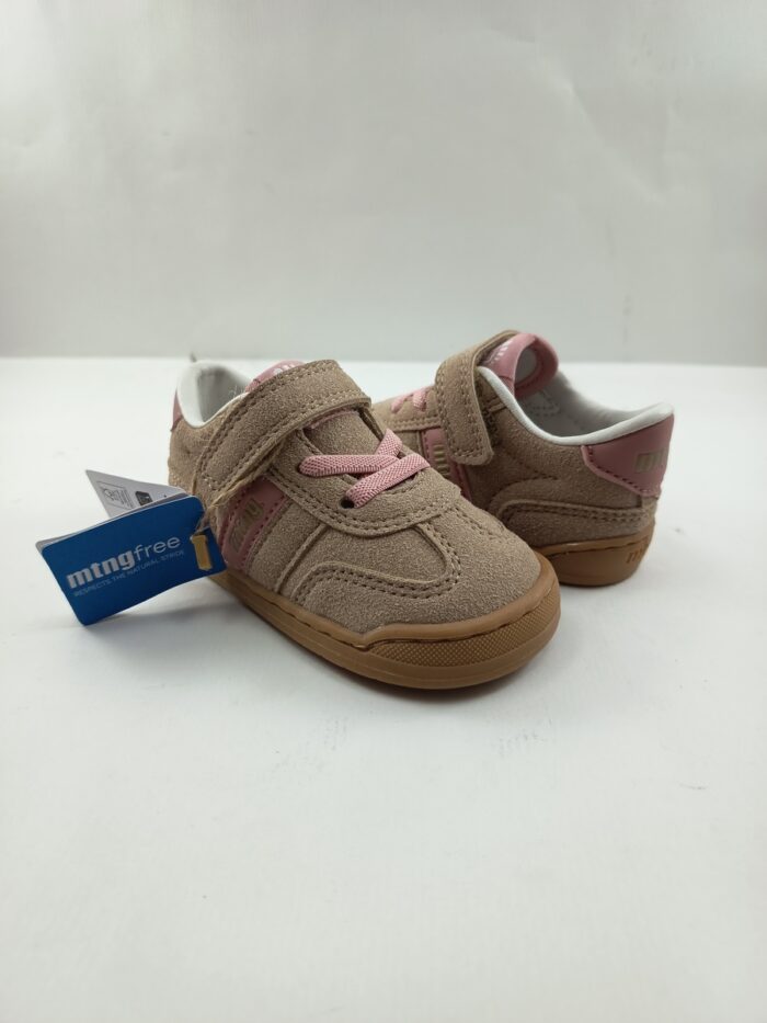Semi-sport de piel rosa con cierre de velcro, Mtng kids mod. 49060/48942 - Imagen 2
