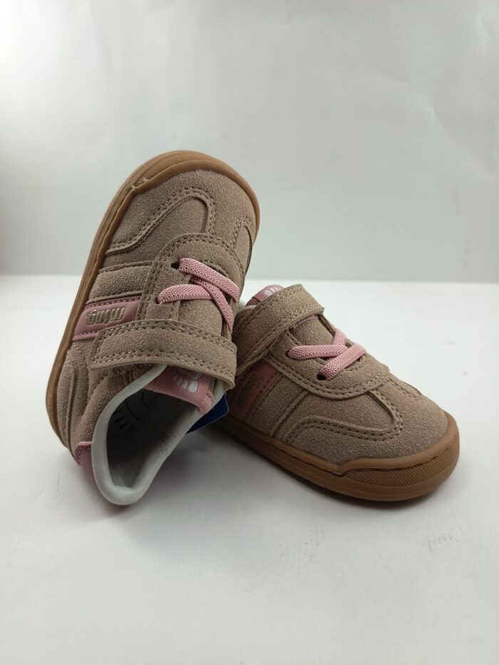 Semi-sport de piel rosa con cierre de velcro, Mtng kids mod. 49060/48942 - Imagen 4