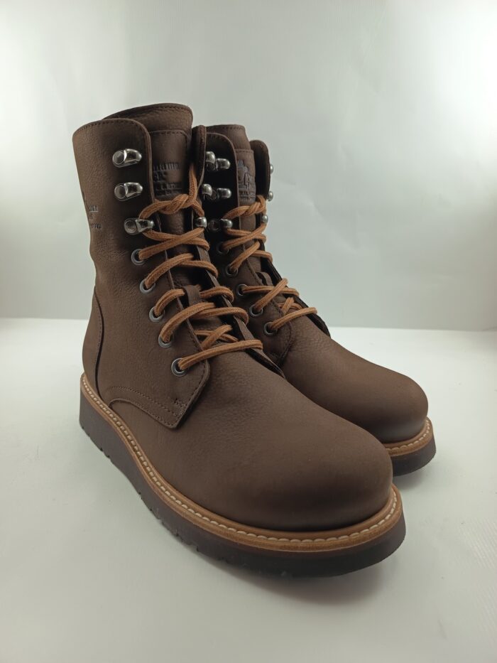 Bota de nobuck marron con cierre de cordon, Panama jack mod. Keila B3
