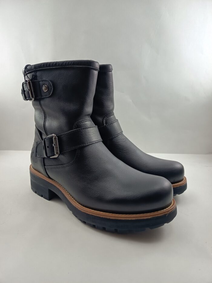 Bota de piel negra con cierre de hebillas, Panama Jack mod. Raily igloo B1 - Imagen 2
