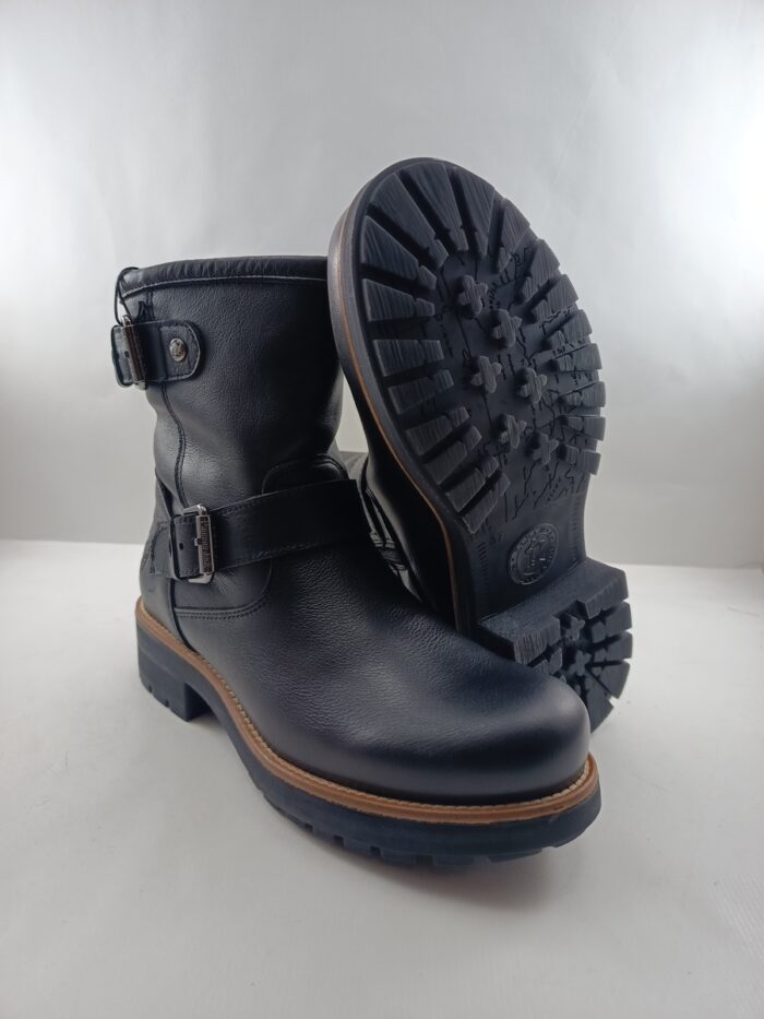 Bota de piel negra con cierre de hebillas, Panama Jack mod. Raily igloo B1 - Imagen 4