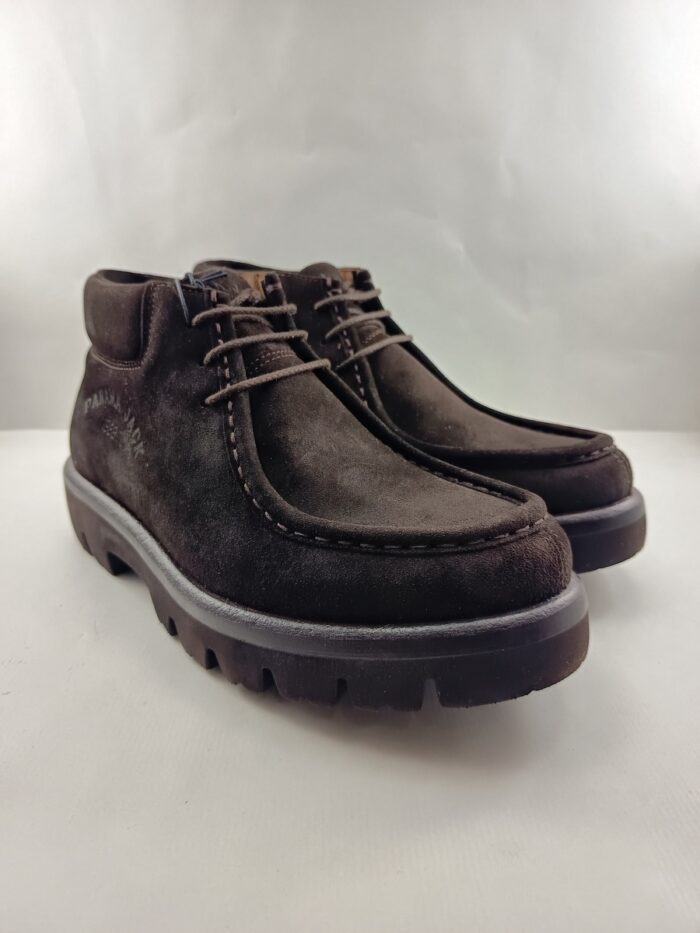Botin de piel marron con cierre de cordon, Panama Jack mod. Lucca C2