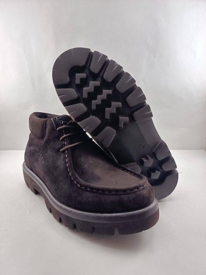 Botin de piel marron con cierre de cordon, Panama Jack mod. Lucca C2 - Imagen 3