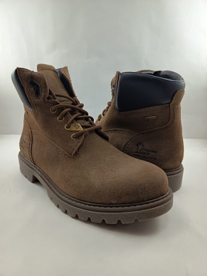 Bota de piel marron con cierre de cordon, Panama Jack mod. Amour gtx C34 - Imagen 2
