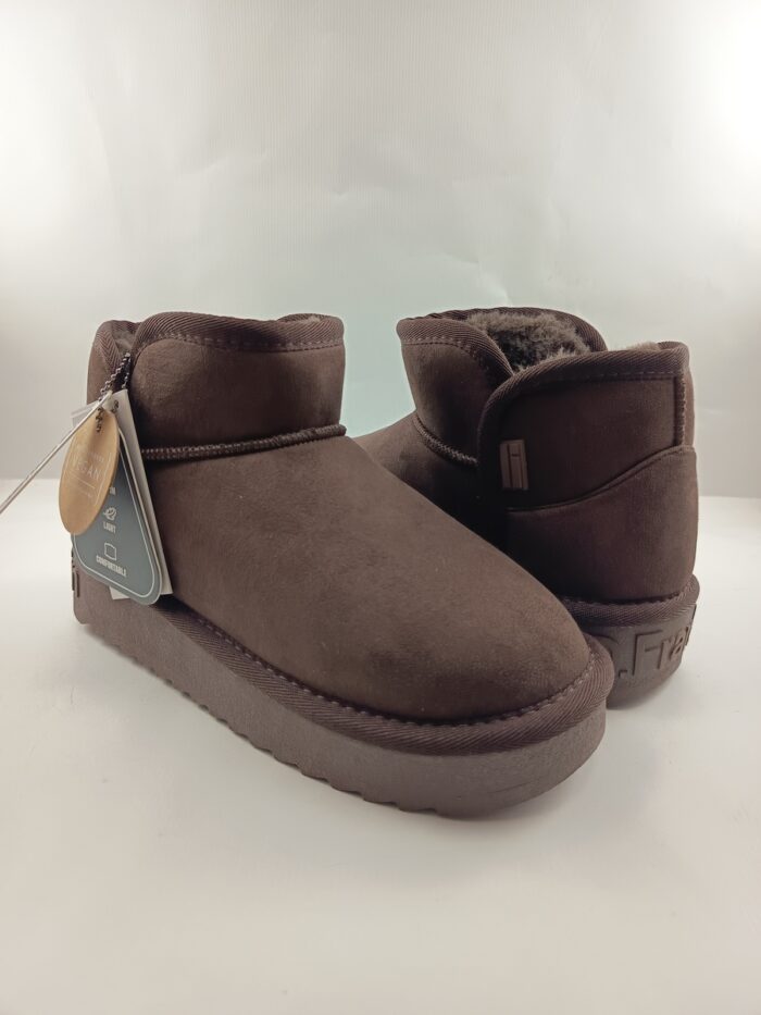Bota australiana de ante marron sin cierres, D. Franklin mod. 370021 - Imagen 2