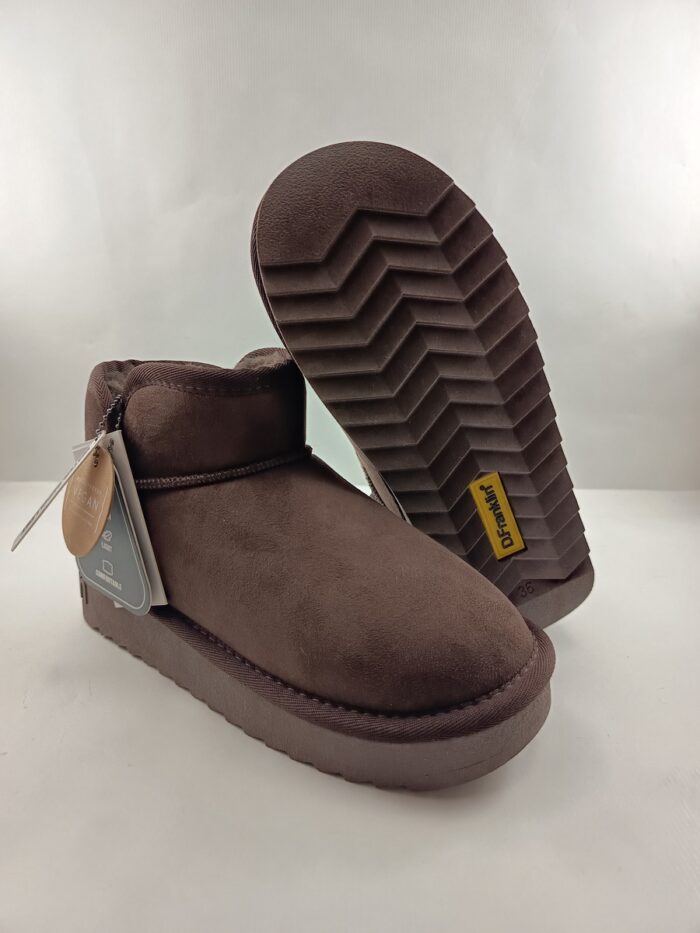 Bota australiana de ante marron sin cierres, D. Franklin mod. 370021 - Imagen 3