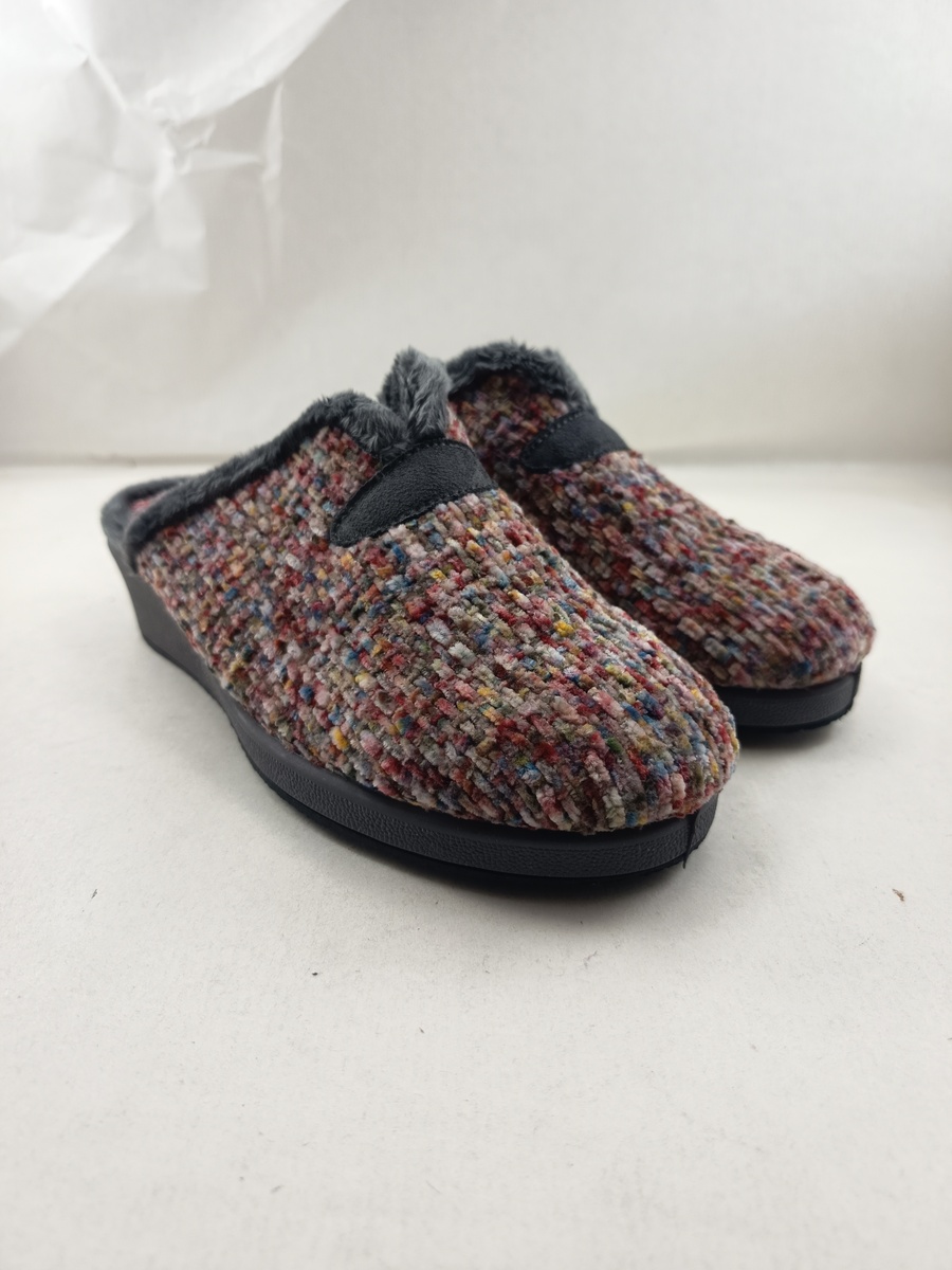 Alpargata de casa tipo chancla sintetica multicolor sin cierres, Garzón mod. 1725 - Imagen 4