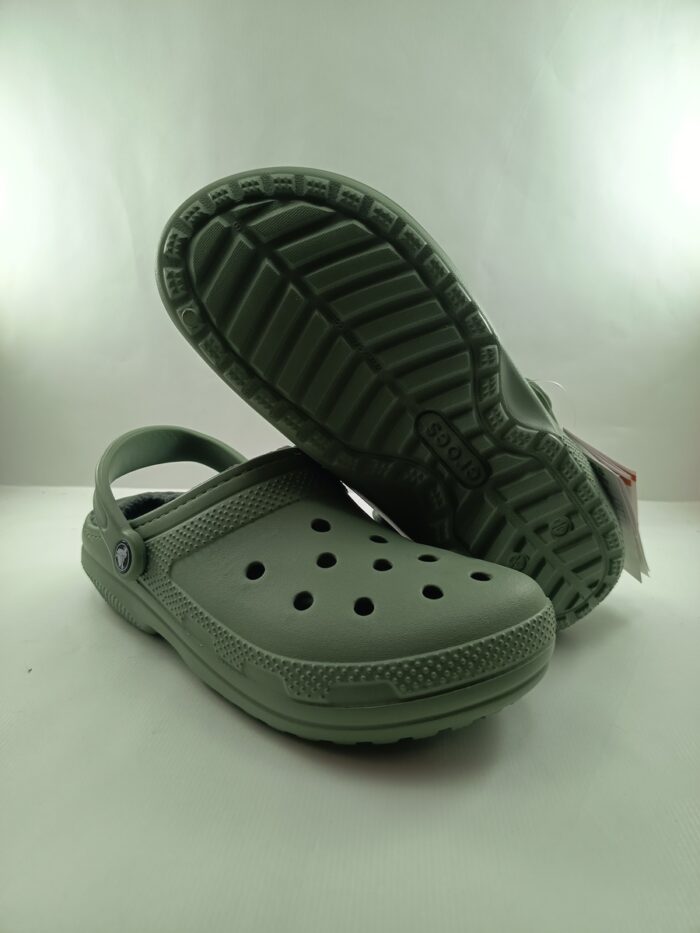 Croc classico verde sin cierres y tira trasera, Croc mod. 203591 - Imagen 3