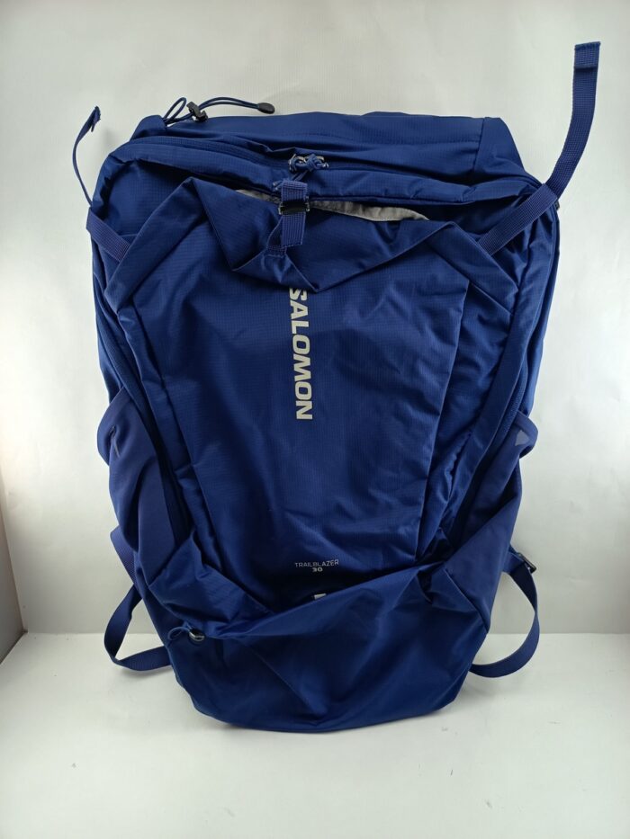 Mochila de sport sintetica azul con cierres de cremallera, Salomon mod. LC2183300