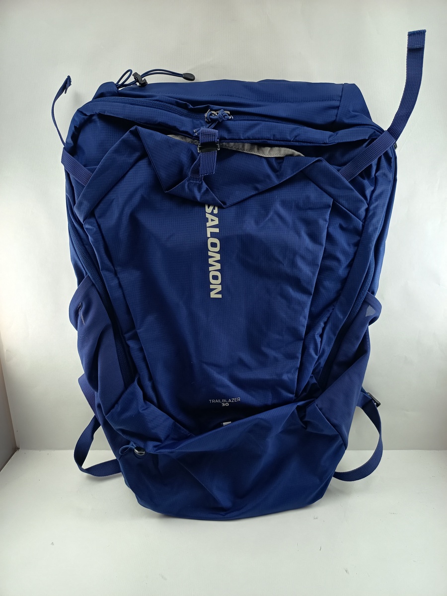 Mochila de sport sintetica azul con cierres de cremallera, Salomon mod. LC2183300
