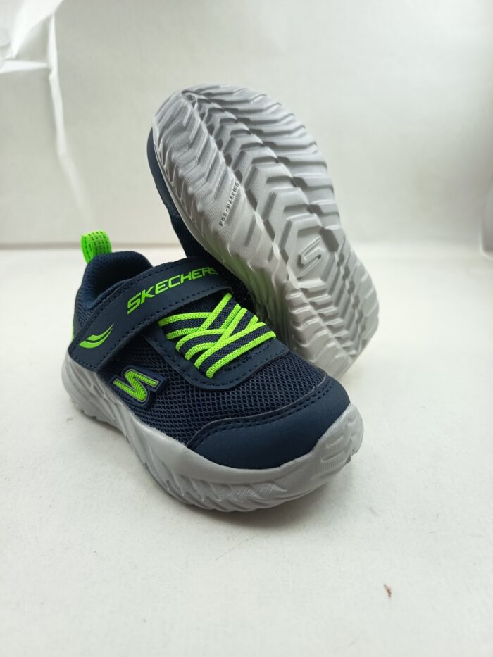 Semi-sport sintetico azul con cierre de velcro, Skechers mod.407308N - Imagen 3