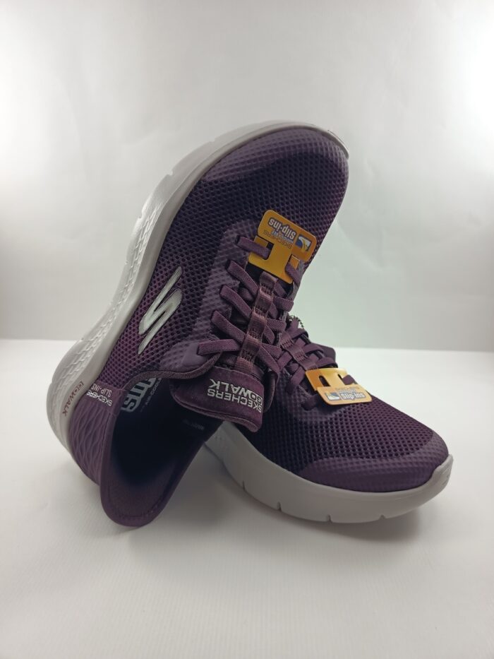 Semi-sport sintetico granate sin cierres, modelo sliping, Skechers mod. 124836