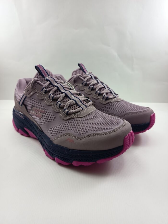 Semi-sport sintetico lila con cierre de cordon, Skechers mod. 129525 - Imagen 2