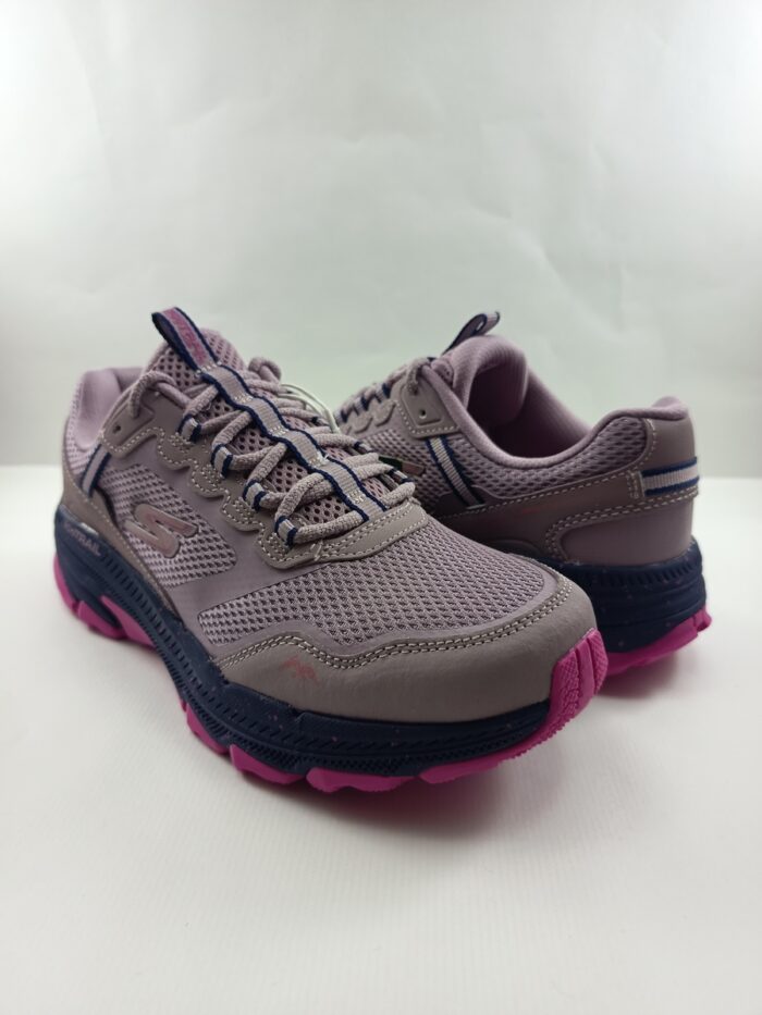 Semi-sport sintetico lila con cierre de cordon, Skechers mod. 129525 - Imagen 3