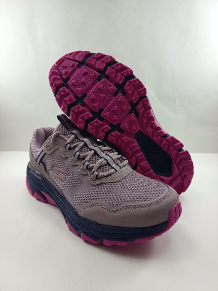 Semi-sport sintetico lila con cierre de cordon, Skechers mod. 129525 - Imagen 4