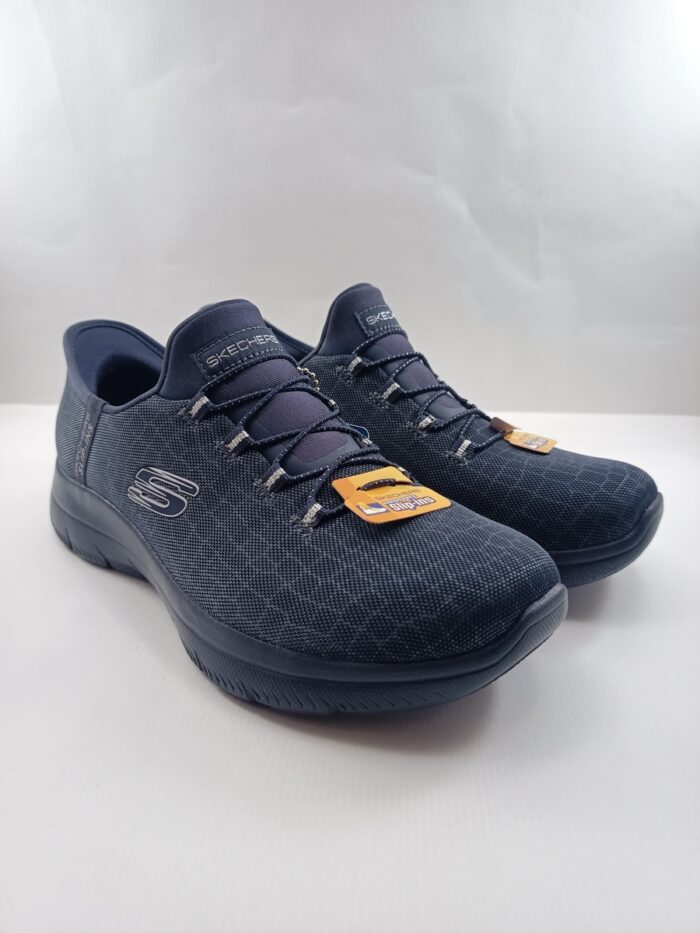 Semi-sport sintetico negro sin cierres, modelo sliping, Skechers mod. 150128