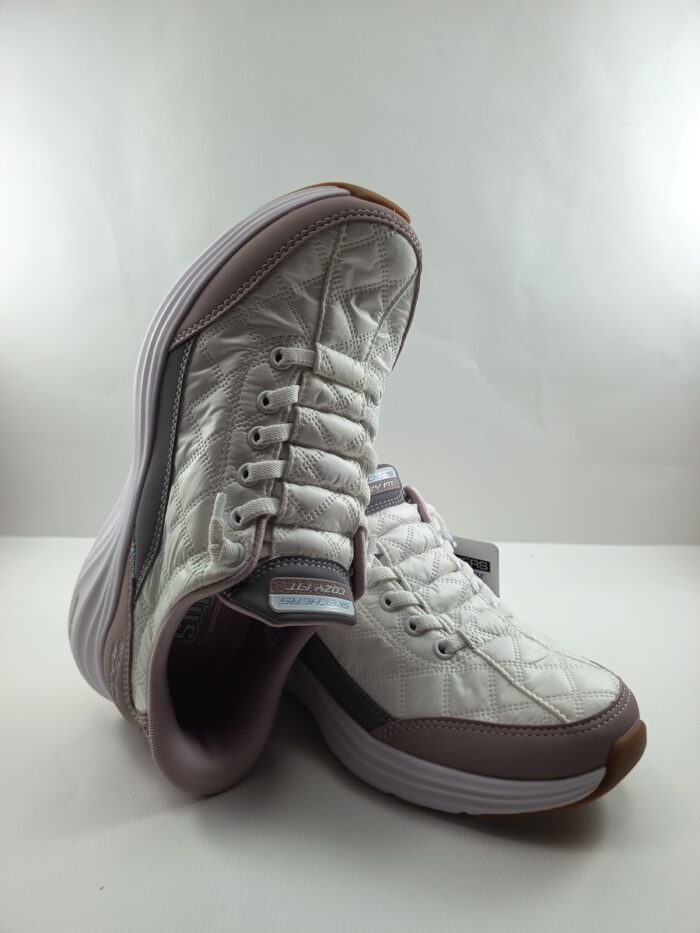 Semi-sport sintetico blanco sin cierres, modelo sliping, Skechers mod. 150404 - Imagen 4